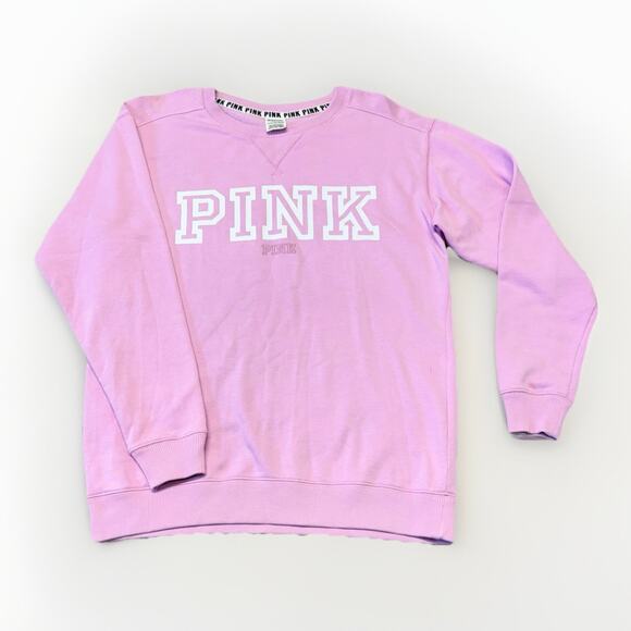 Victoria’s Secret PINK Crewneck (XS) Purple Pink VS Pullover Sweatshirt - Picture 1 of 10